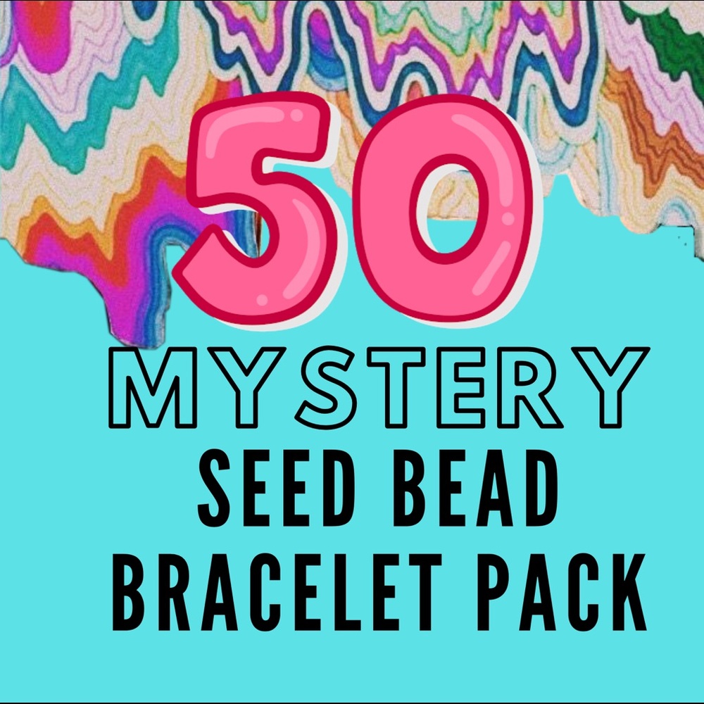 ☆MYSTERY SEED BEAD BRACELET PACK (50TOTAL)☆